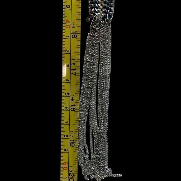 STELLA & DOT TESSA SILVER TASSEL NECKLACE - Picture 6 of 8